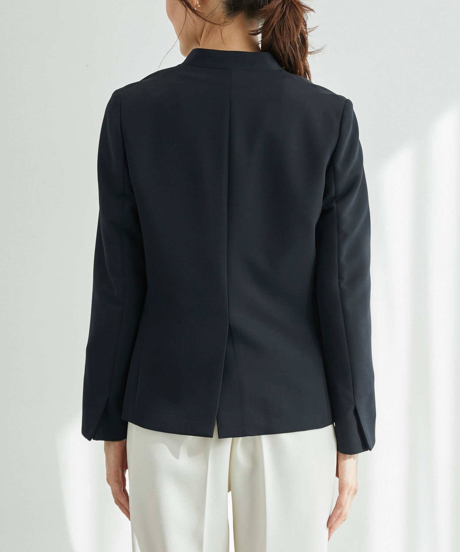 Rope&rsquo;Picnic「【一部店舗限定34-42サイズ】360&deg;ウルトラストレッチ/ノーラペルジャケット」|テーラードジャケット|