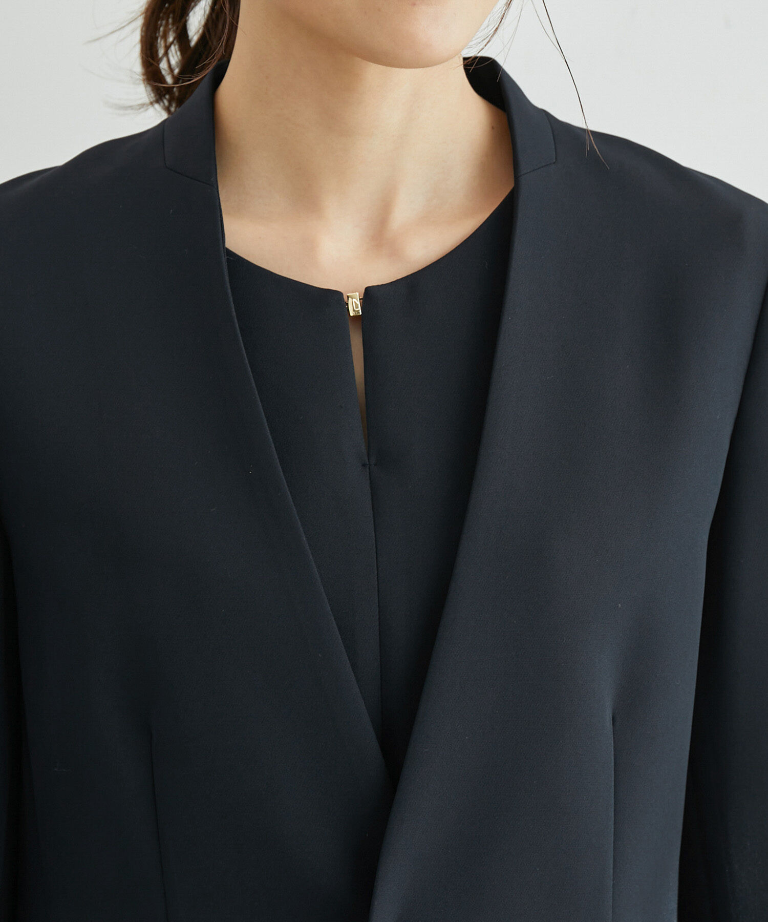 Rope&rsquo;Picnic「【一部店舗限定34-42サイズ】360&deg;ウルトラストレッチ/ノーラペルジャケット」|テーラードジャケット|