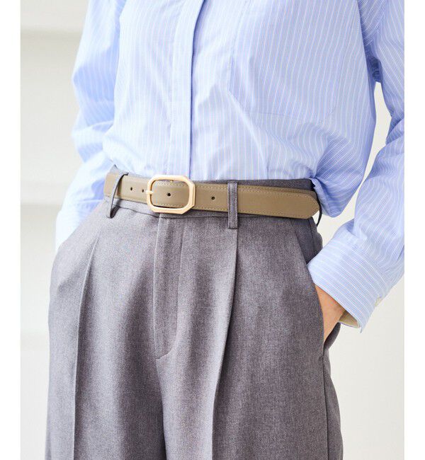 ROPE PICNIC PASSAGE「28mmスクエアバックルステッチベルト」|ベルト|ベージュ系(28)