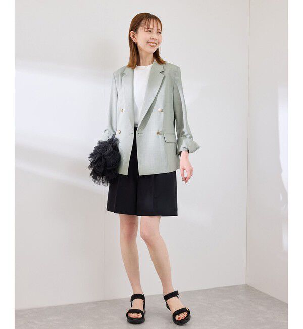 Rope&rsquo;Picnic「カナパ 金ボタンジャケット/セットアップ対応・UV・抗菌防臭・接触冷感」|テーラードジャケット|