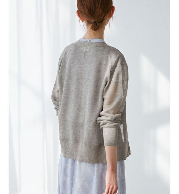 Rope&rsquo;Picnic「LEVITAシアーニットカーディガン」|カーディガン|