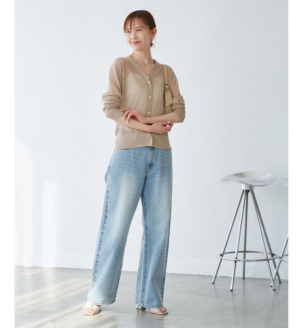 Rope&rsquo;Picnic「LEVITAシアーニットカーディガン」|カーディガン|