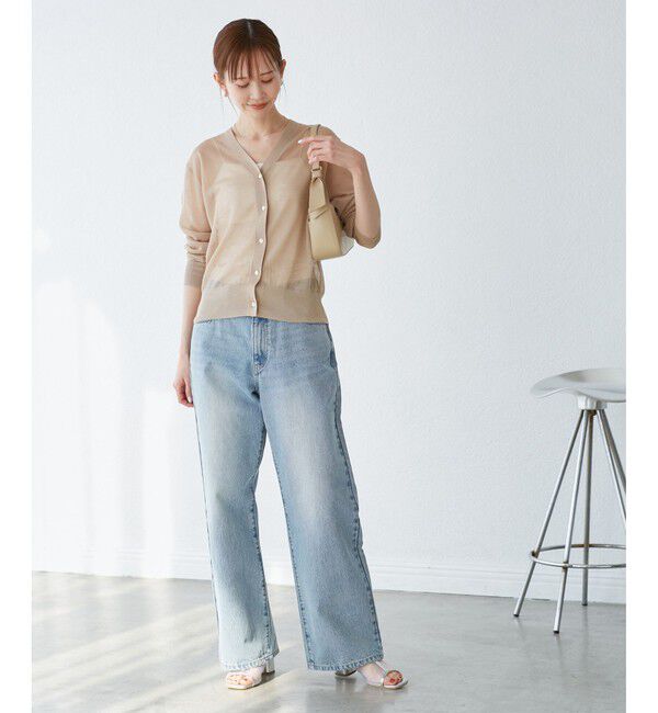 Rope&rsquo;Picnic「LEVITAシアーニットカーディガン」|カーディガン|