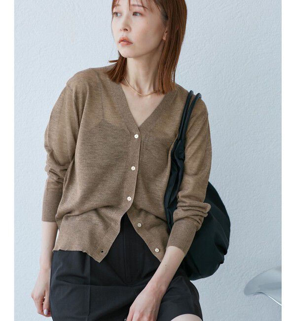 Rope&rsquo;Picnic「LEVITAシアーニットカーディガン」|カーディガン|