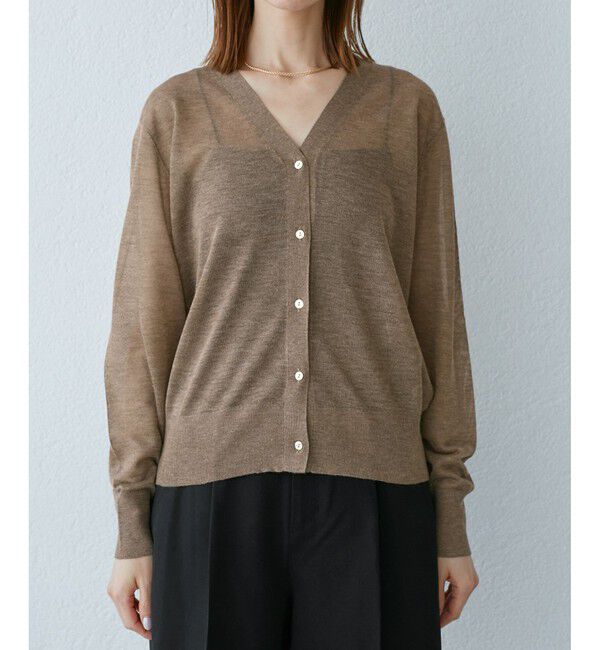 Rope&rsquo;Picnic「LEVITAシアーニットカーディガン」|カーディガン|