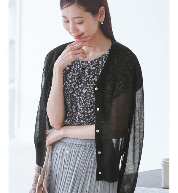 Rope&rsquo;Picnic「LEVITAシアーニットカーディガン」|カーディガン|