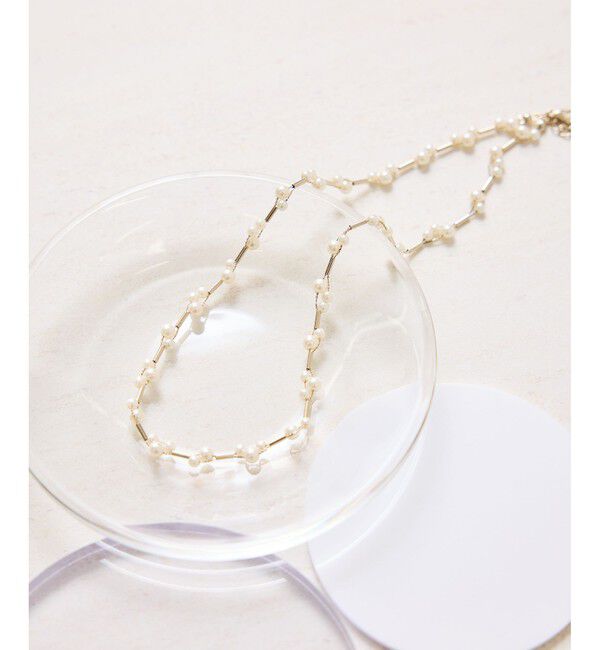 ROPE PICNIC PASSAGE「パールデザインショートネックレス」|ネックレス|ゴールド