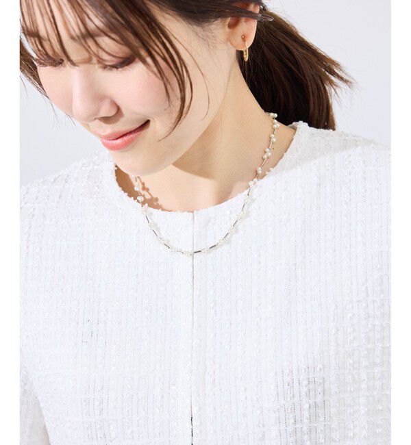ROPE PICNIC PASSAGE「パールデザインショートネックレス」|ネックレス|