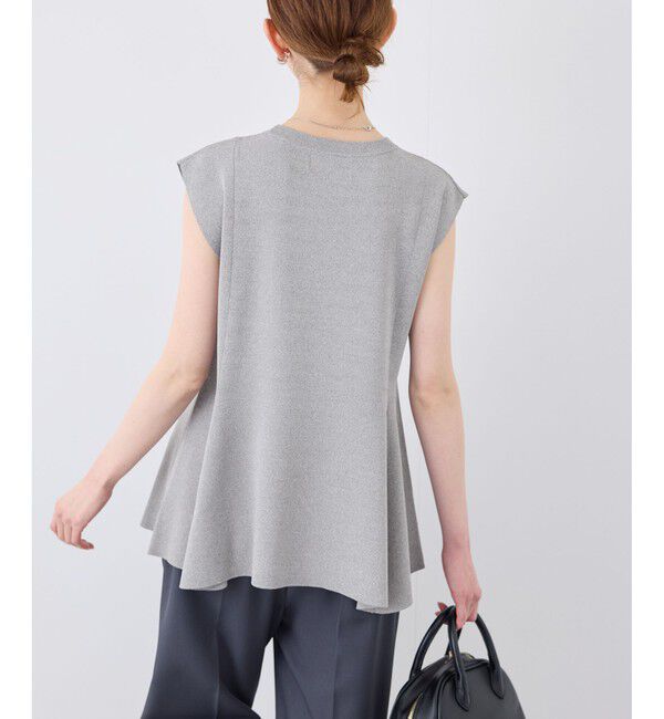 Rope&rsquo;Picnic「【洗濯機OK・アンチピリング】八方映えニット ペプラムニットプルオーバー」|ニット・セーター|