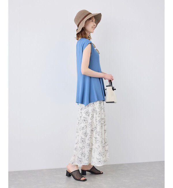 Rope&rsquo;Picnic「【洗濯機OK・アンチピリング】八方映えニット ペプラムニットプルオーバー」|ニット・セーター|