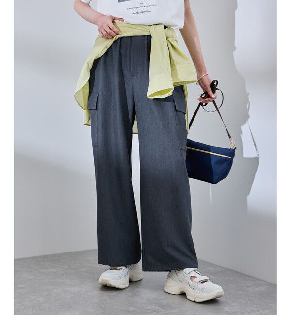 Rope&rsquo;Picnic「【UVカット・接触冷感・イージーケア】イージーカーゴパンツ」|カーゴ|