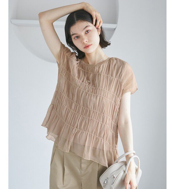 Rope&rsquo;Picnic「楊柳シャーリングシアートップス」|Tシャツ・カットソー|