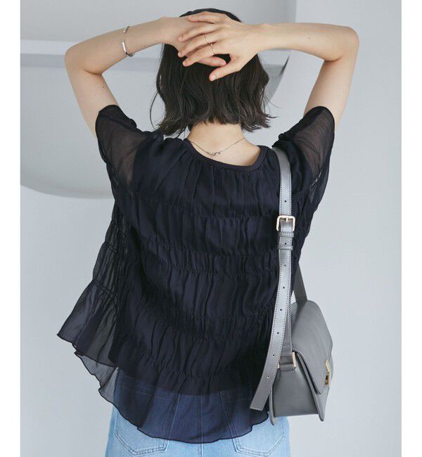 Rope&rsquo;Picnic「楊柳シャーリングシアートップス」|Tシャツ・カットソー|