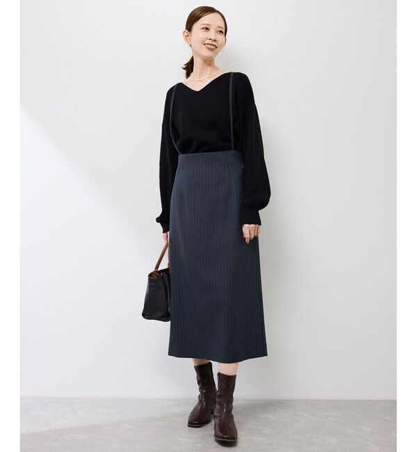 Rope&rsquo;Picnic「ナローサスペンダースカート」|スカート|