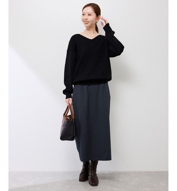 Rope&rsquo;Picnic「ナローサスペンダースカート」|スカート|