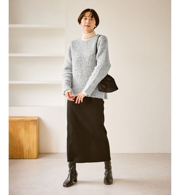 Rope&rsquo;Picnic「ブークレカラーニット」|ニット・セーター|