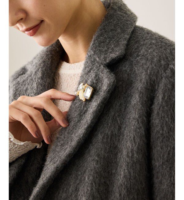 ROPE PICNIC PASSAGE「アソートビジューブローチ」|ブローチ・コサージュ|ゴールド系(91)