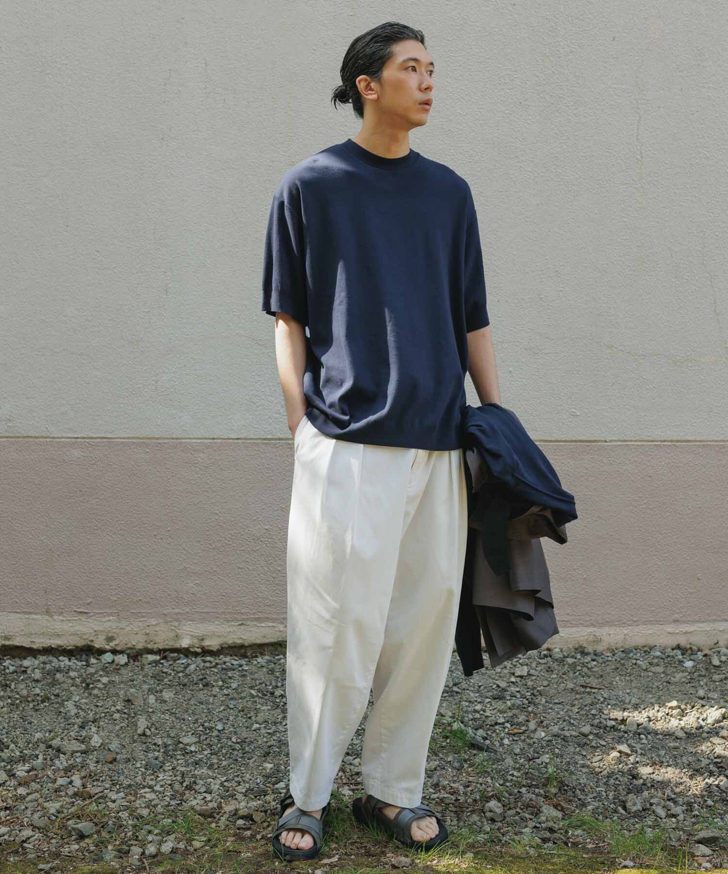 ADAM ET ROPE'「【2点セット】セーターマシーン カーディガン＆半袖T/アンサンブル」|カーディガン|