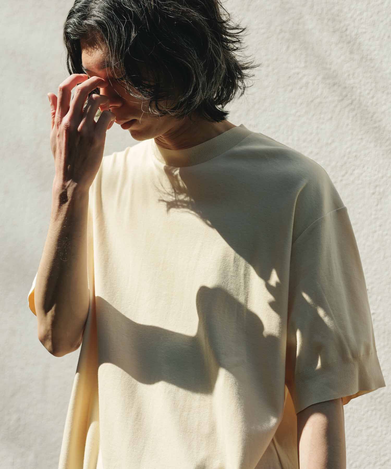 ADAM ET ROPE'「【2点セット】セーターマシーン カーディガン＆半袖T/アンサンブル」|カーディガン|