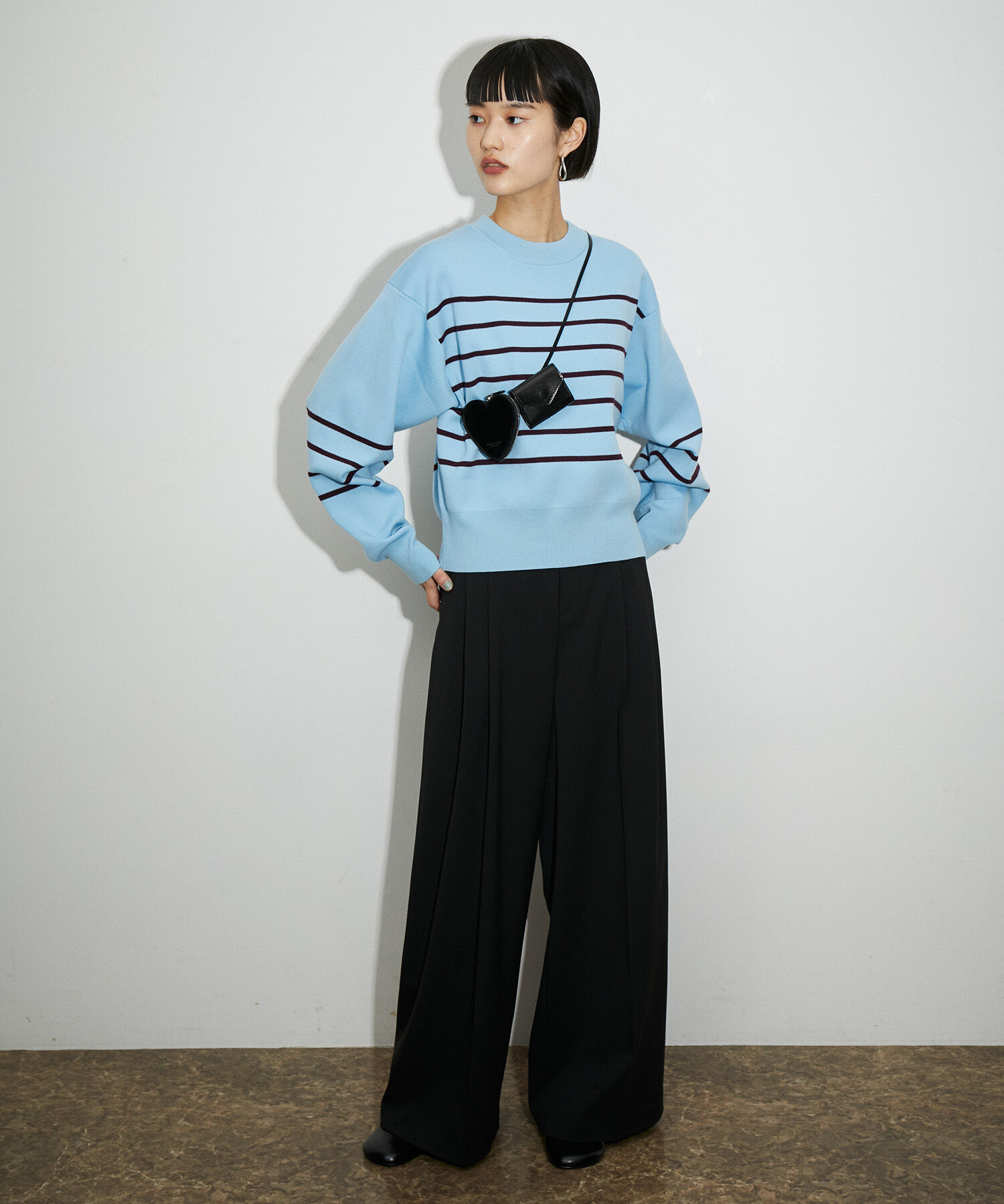 ADAM ET ROPE'「【サステナブル】2タックワイドスラックス」|スラックス|