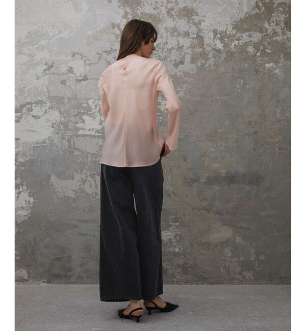 ADAM ET ROPE'「【EMOELLE】・【サステナブル】ドレスデニムパンツ」|デニム|