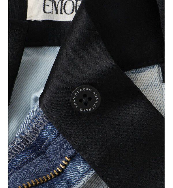 ADAM ET ROPE'「【EMOELLE】・【サステナブル】ドレスデニムパンツ」|デニム|