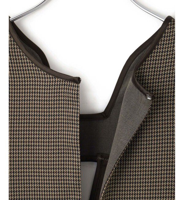 ADAM ET ROPE'「【WEB限定】2WAY MIXツイードジャンパースカート」|ワンピース|