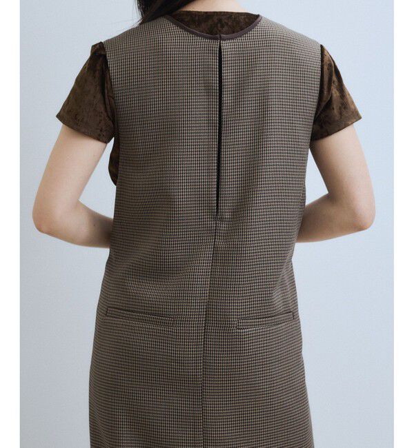 ADAM ET ROPE'「【WEB限定】2WAY MIXツイードジャンパースカート」|ワンピース|