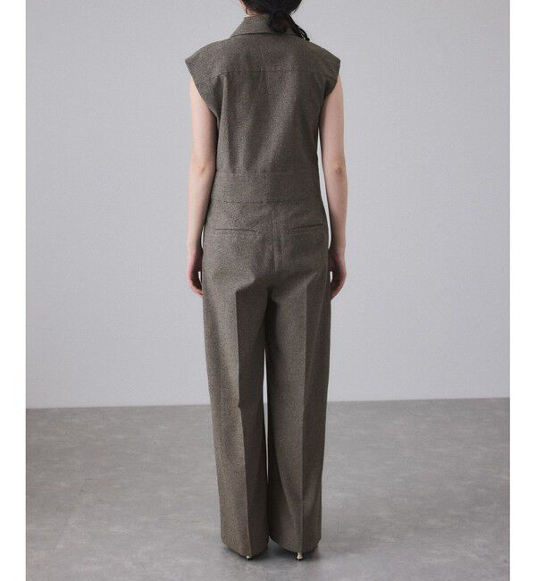 ADAM ET ROPE'「【EMOELLE】スリーブレスオールインワン メランジ」|オールインワン|