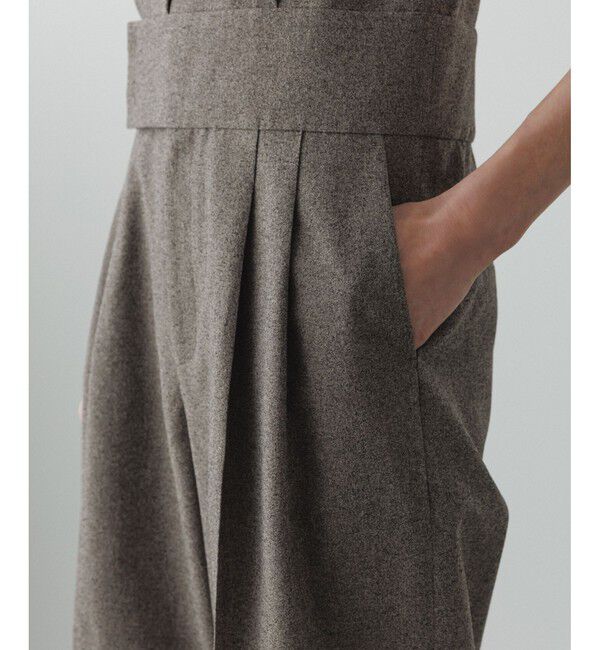 ADAM ET ROPE'「【EMOELLE】スリーブレスオールインワン メランジ」|オールインワン|