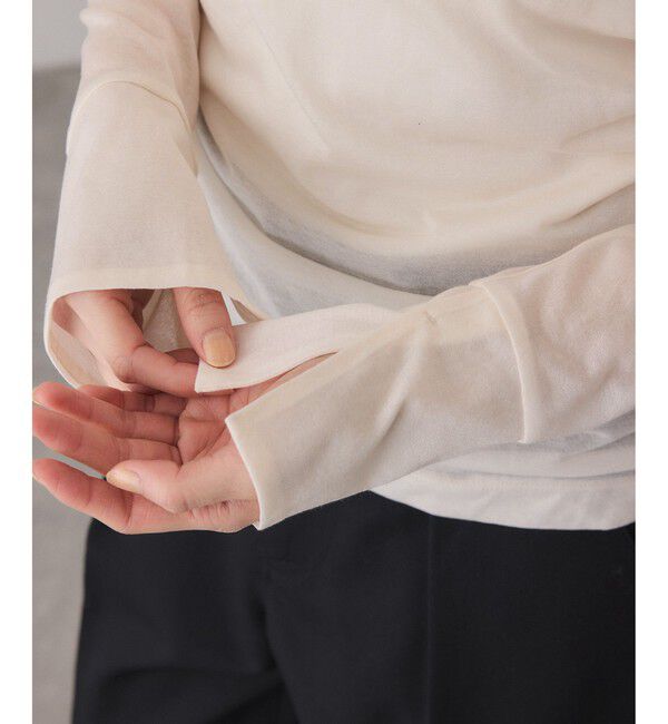 ADAM ET ROPE'「シアークルーネックトップス」|Tシャツ・カットソー|