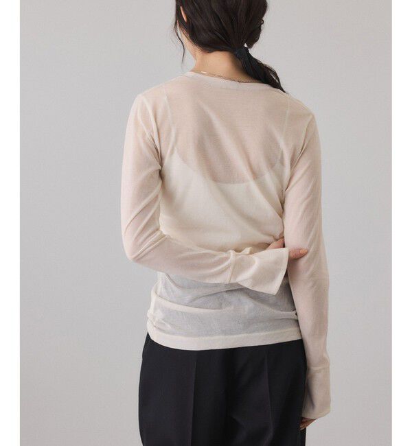 ADAM ET ROPE'「シアークルーネックトップス」|Tシャツ・カットソー|