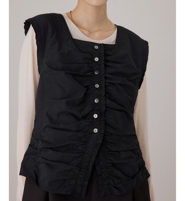 ADAM ET ROPE'「ブラウスコンビオールインワン」|オールインワン|