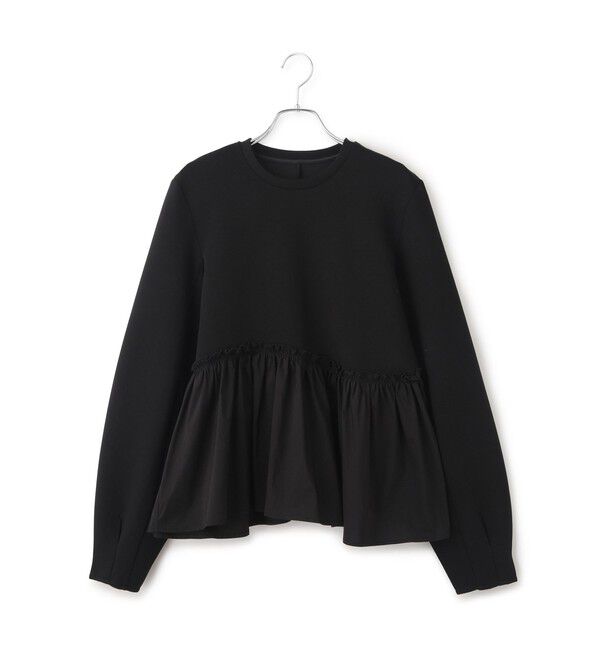 ADAM ET ROPE'「【WEB限定】ペプラムコンビプルオーバー」|Tシャツ・カットソー|