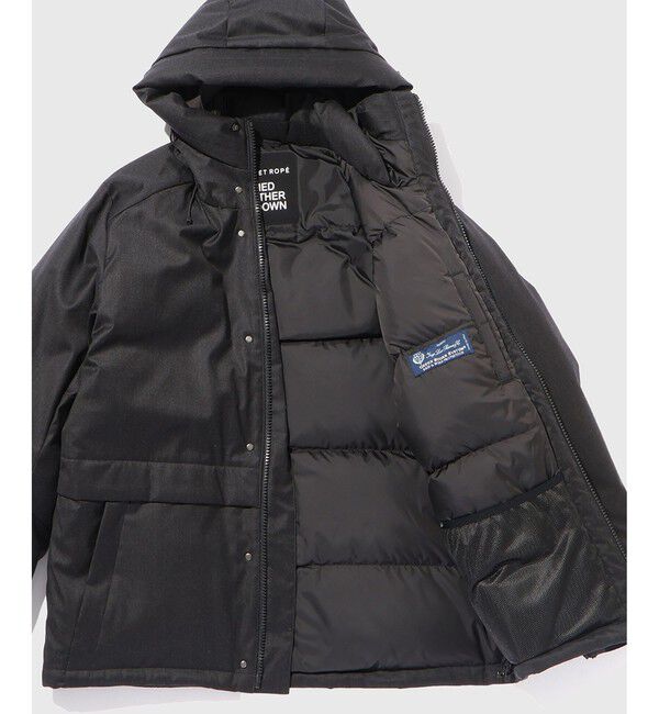 ADAM ET ROPE'「【ACT_01 AO】ラミネート メリノウール ショートダウンジャケット」|ダウン|