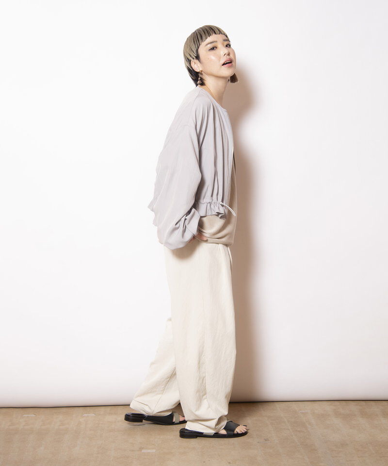  「ギャザージップブルゾン」|ブルゾン・スタジャン|