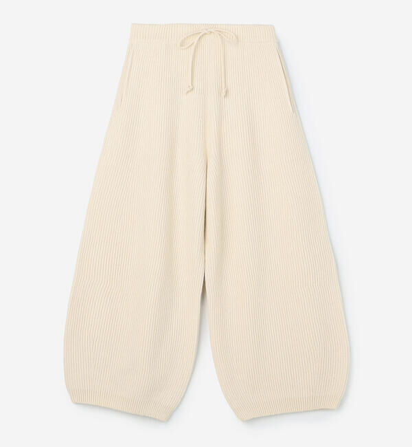 UNFIL「UNFIL | ウールコットン リブニット ワイドパンツ WOMEN」|その他|