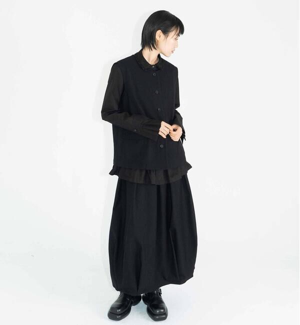  「eunoia | フリルカラー 長袖シャツ WOMEN」|シャツ・ブラウス|