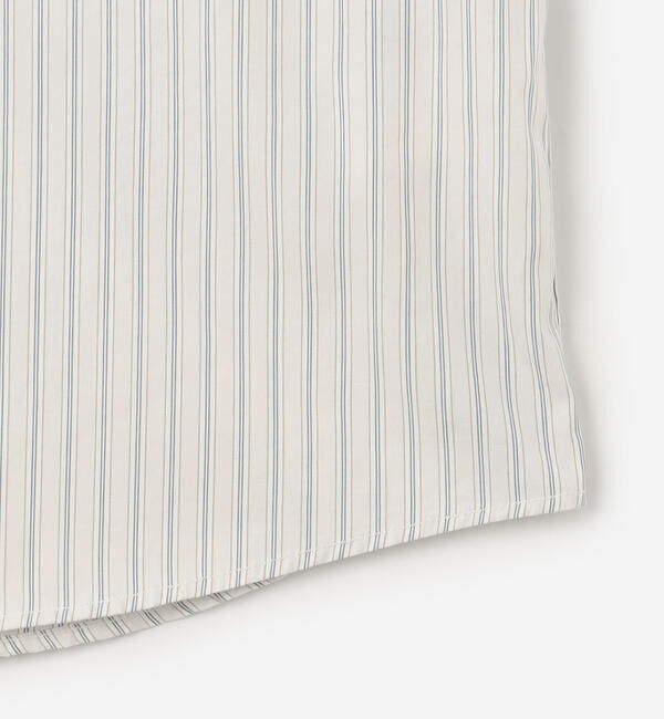 DANTON「DANTON | コットンポプリン 長袖バンドカラーシャツ STRIPE MEN」|シャツ・ブラウス|