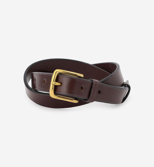  「Brady | WEST END BELT 1in-GOLD UNISEX」|ベルト|BROWN