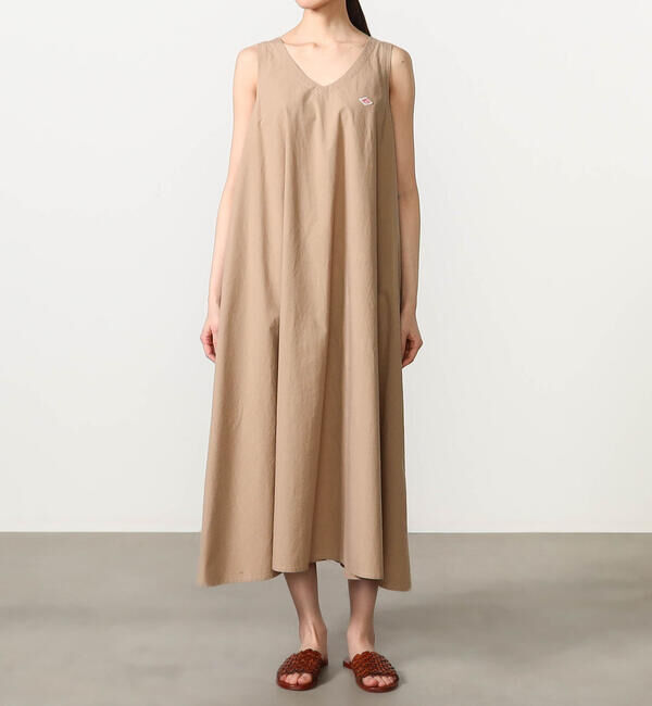 DANTON「DANTON | ハイカウントコットン Vネックワンピース」|ワンピース|