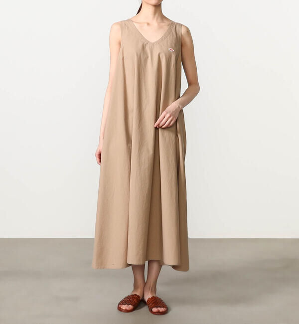 DANTON「DANTON | ハイカウントコットン Vネックワンピース」|ワンピース|