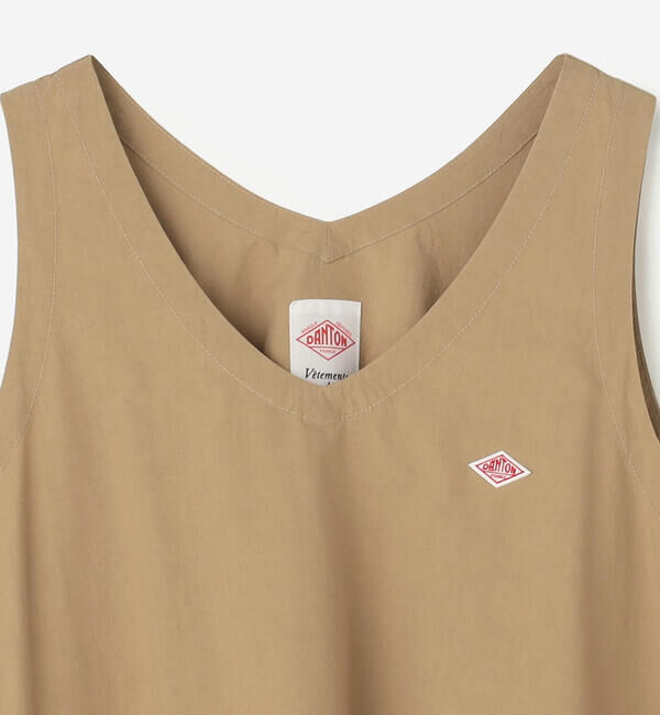 DANTON「DANTON | ハイカウントコットン Vネックワンピース」|ワンピース|