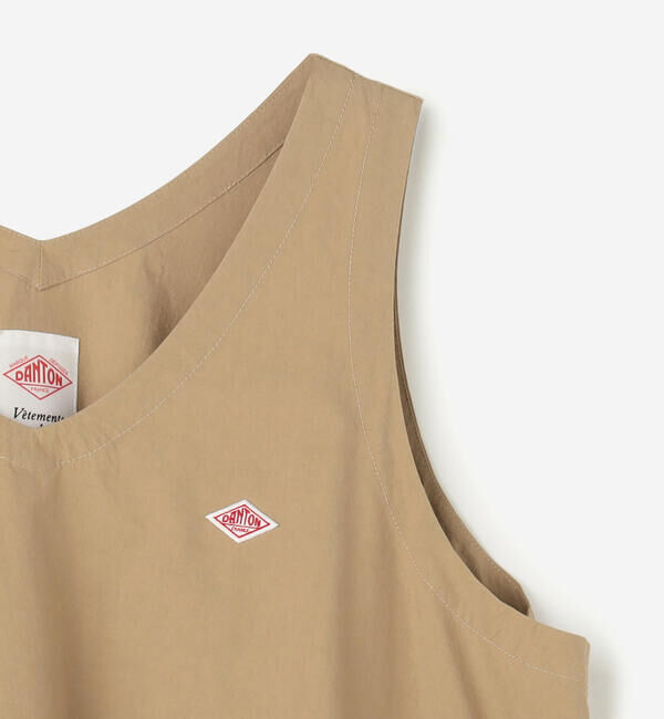 DANTON「DANTON | ハイカウントコットン Vネックワンピース」|ワンピース|