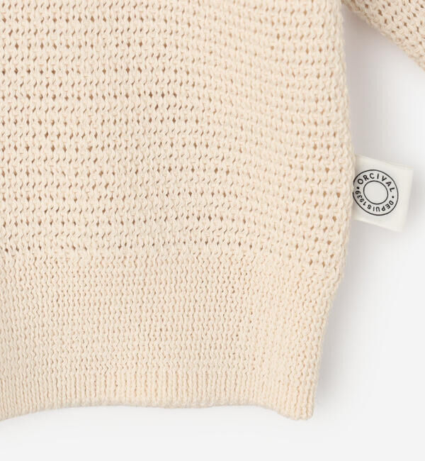 ORCIVAL「ORCIVAL | バーズアイ セーラ―カラーニットカーディガン WOMEN」|カーディガン|