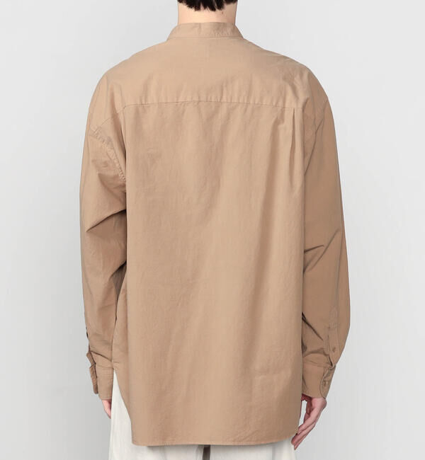 ORCIVAL「ORCIVAL | ガーメントダイ バンドカラー長袖シャツ MEN」|シャツ・ブラウス|