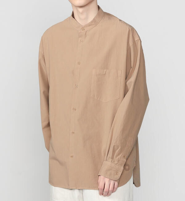 ORCIVAL「ORCIVAL | ガーメントダイ バンドカラー長袖シャツ MEN」|シャツ・ブラウス|