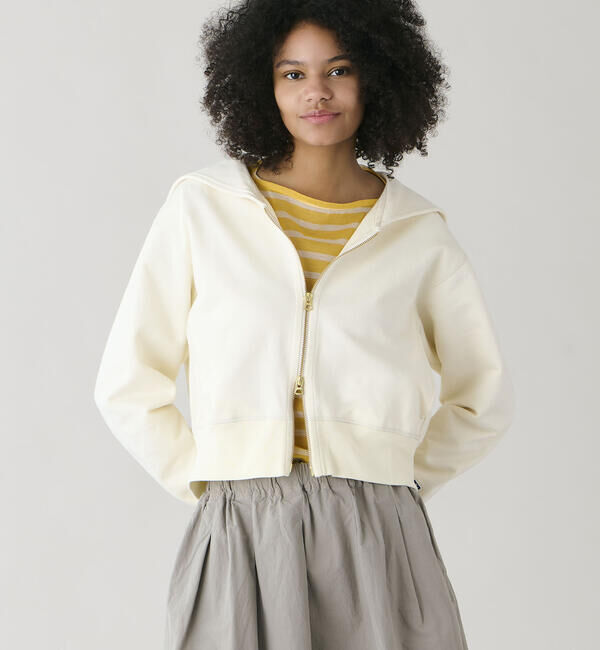 ORCIVAL「ORCIVAL | コットン裏毛 ジップセーラー WOMEN」|スウェット・ジャージ|