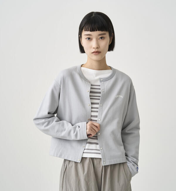 ORCIVAL「ORCIVAL | 裏毛 クルーネックカーディガン WOMEN」|その他|GREY