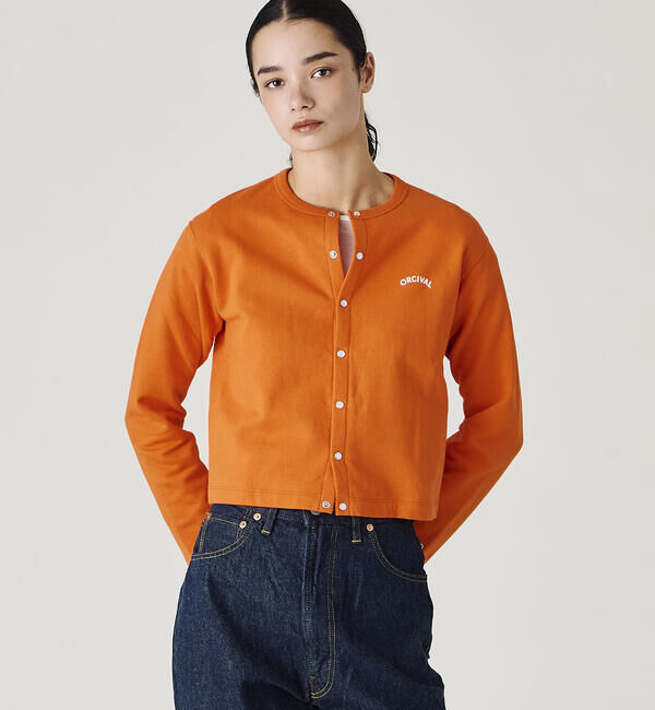 ORCIVAL「ORCIVAL | 裏毛 クルーネックカーディガン WOMEN」|その他|ORANGE